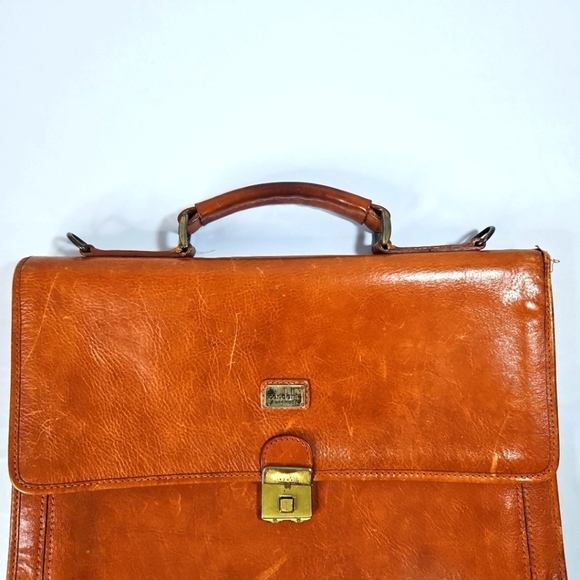 Condotti 100% Leather Handmade Briefcase - Picture 3 of 10